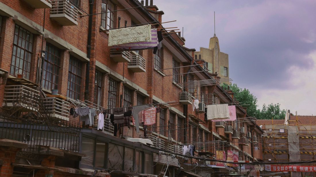 Historic shikumen lane houses Shanghai
