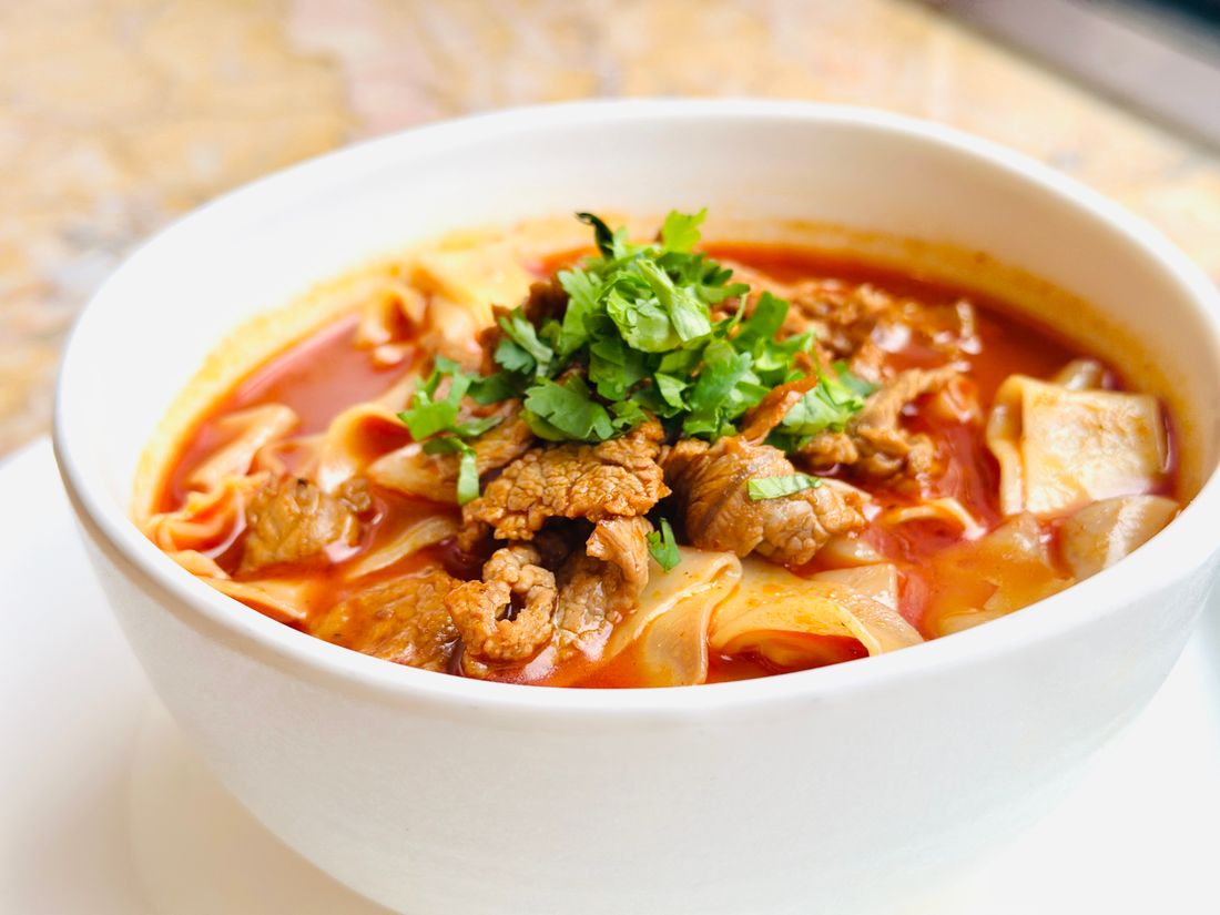 Spicy beef noodle soup Shaanxi cuisine